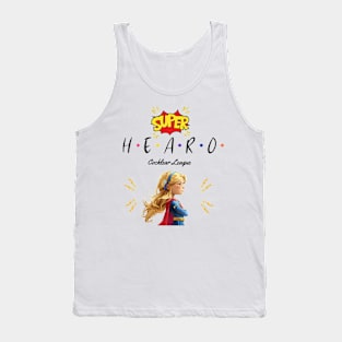 Super Hearo | Cochlear Implant | Hearing Loss | Deaf Tank Top